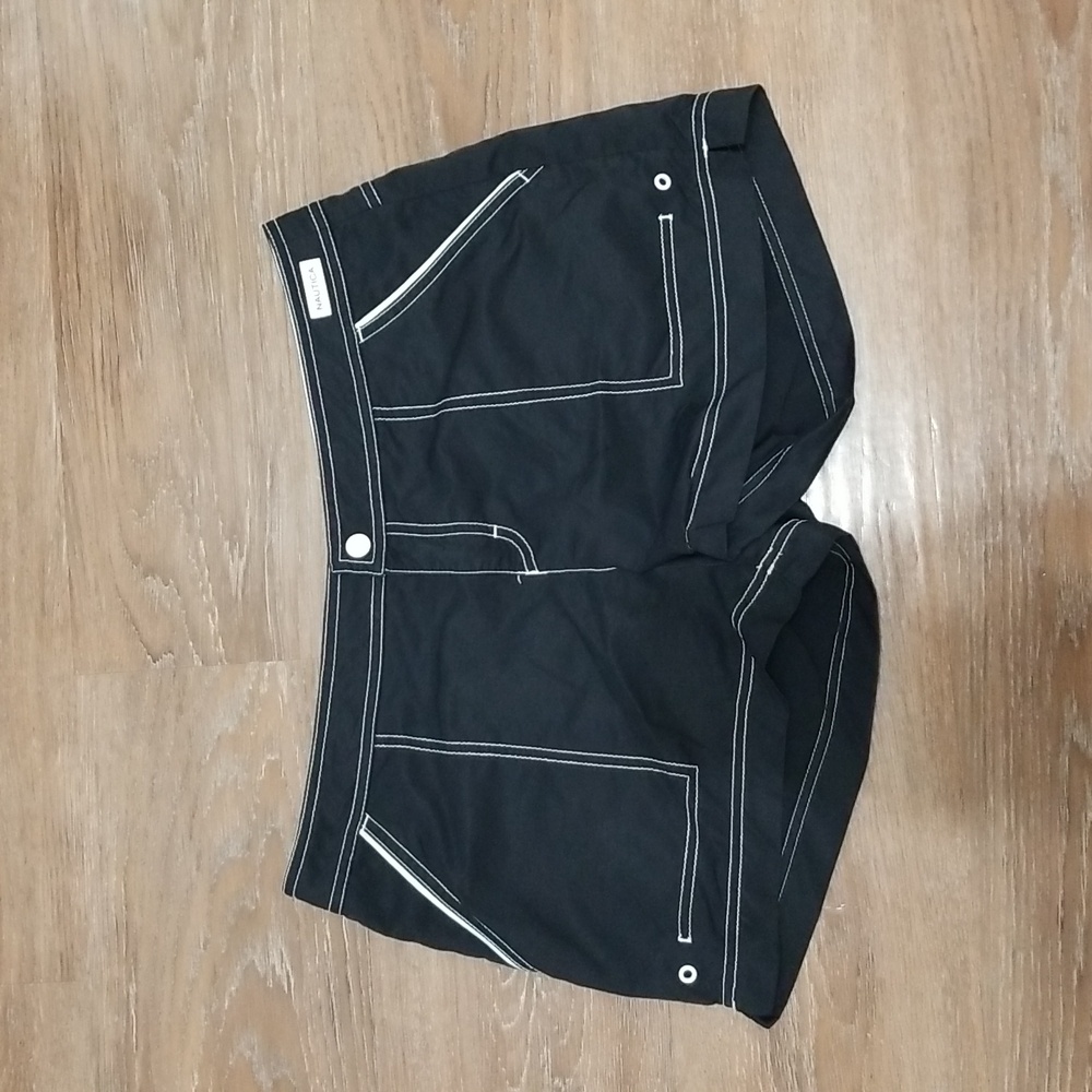 (M) Nautica Shorts Sailor Nautical 100% Nylon Y2K Retro Beach Resortwear Coastal